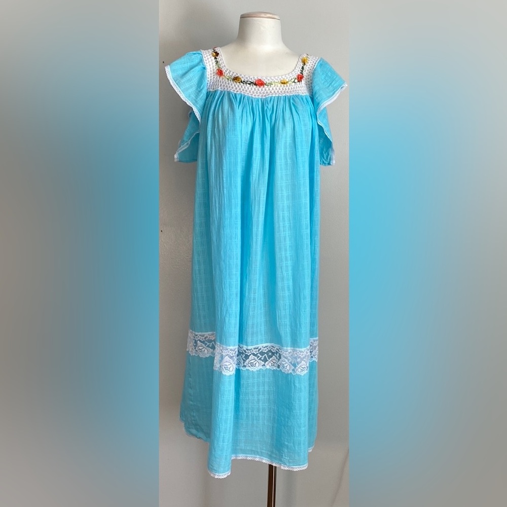 Women's Boho Cotton Dress/Nightgown